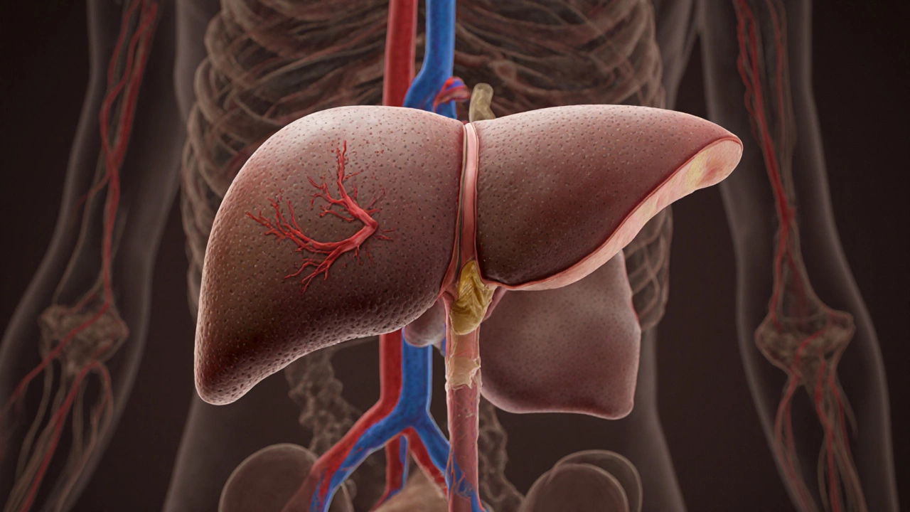 Печень с узловатой поверхностью и увеличенной селезенкой — признаки цирроза.