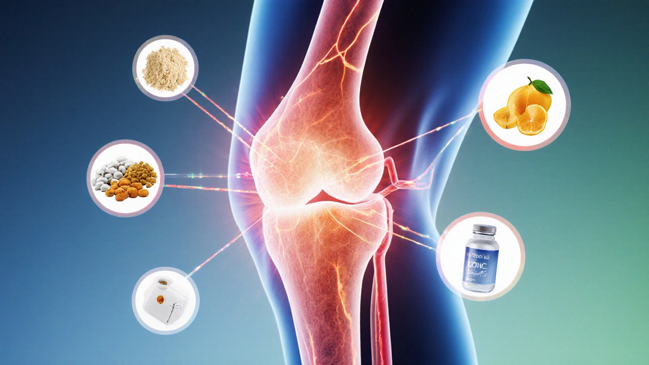 Схематичное изображение тела с потоками света, символизирующими восстановление тканей и питательные вещества.