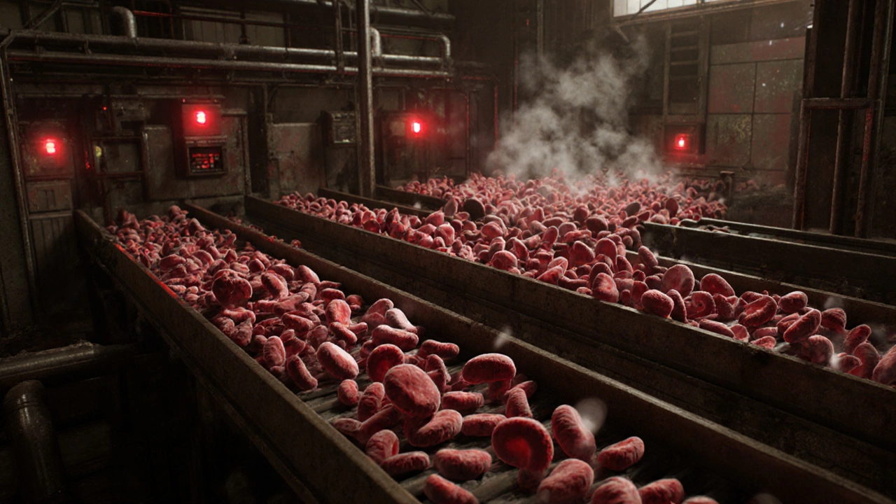 Символическая фабрика костного мозга, где производятся только бракованные клетки крови