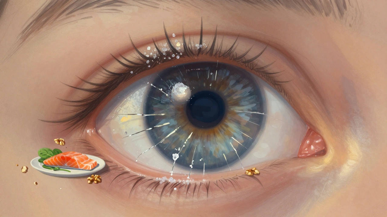Человеческое глазное яблоко как зеркало, отражающее нарушения обмена веществ и питание.