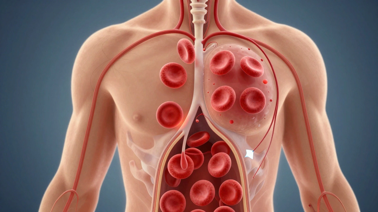 Анатомическая схема восстановления крови после донорства.