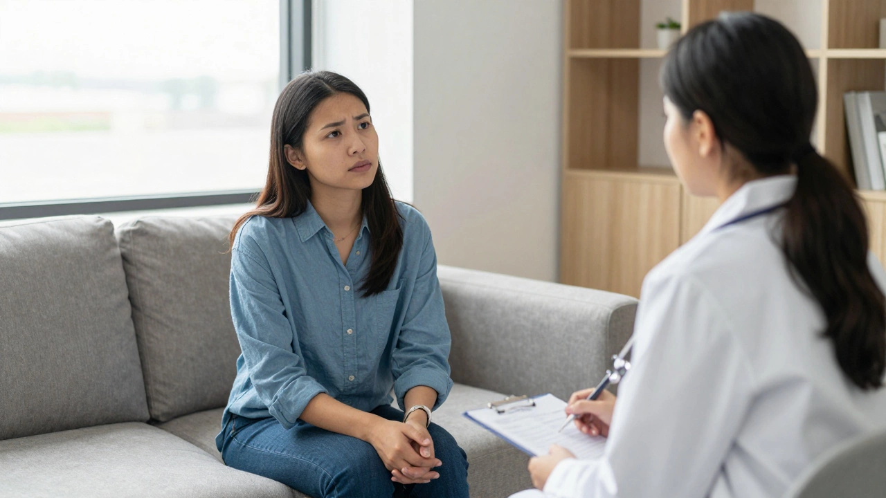 Консультация врача с пациентом об уровне электролитов