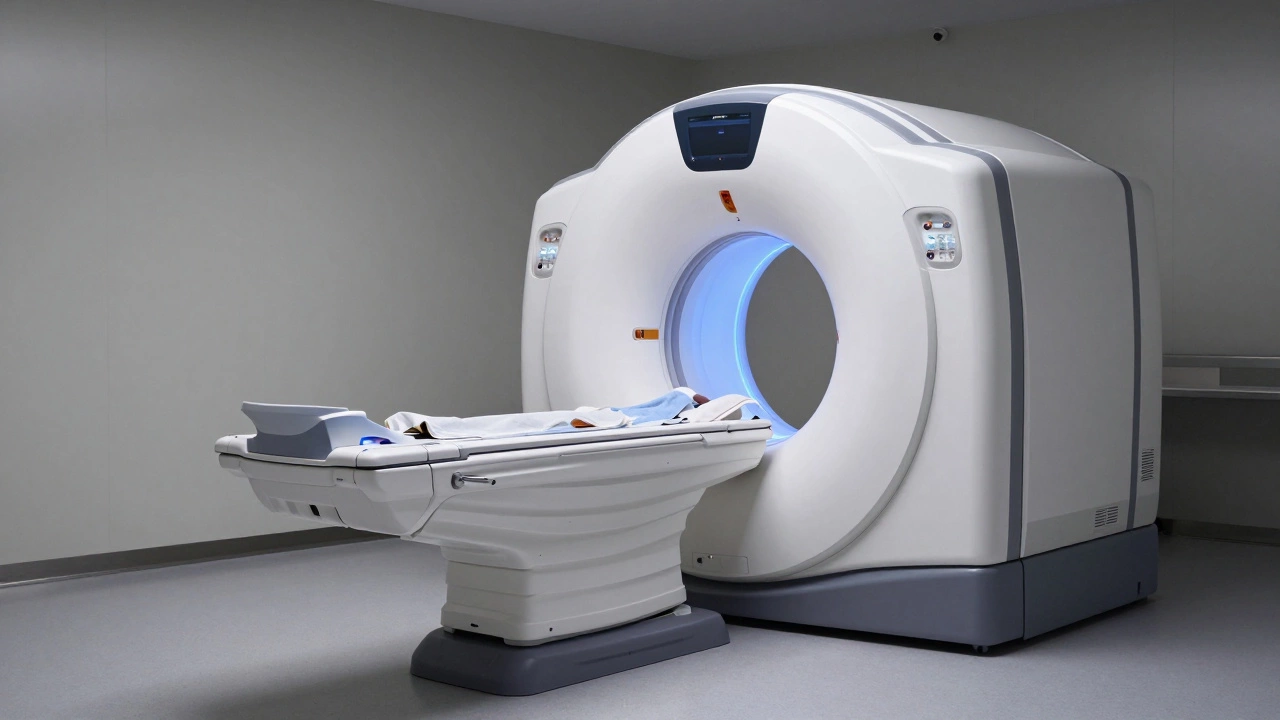 Современный аппарат МРТ в интерьере диагностического центра