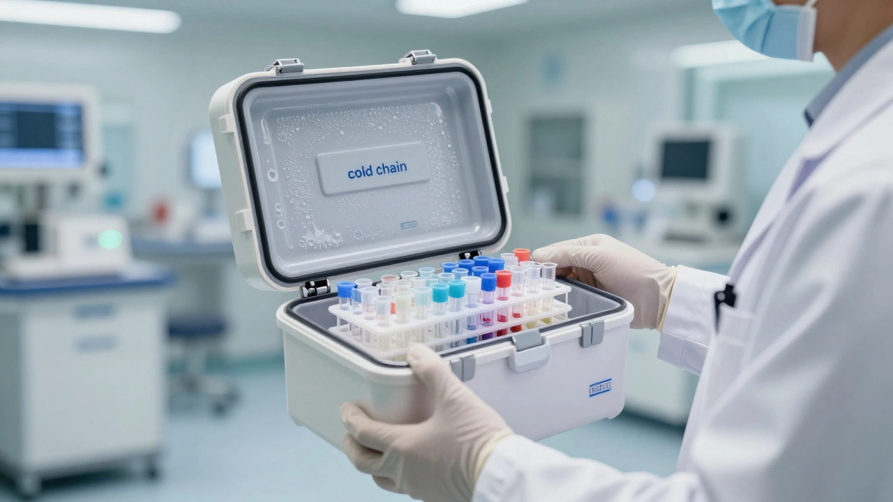 Специализированный термоконтейнер для транспортировки биоматериалов
