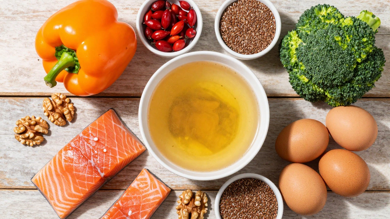 Продукты для восстановления связок: бульон, рыба, овощи